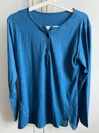 Bluzka damska niebieska włoska bawełna oversize r. 38 M