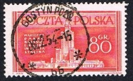 1953 Polska fi 686 - Budowle Warszawy (stempel GOTYN)