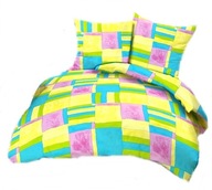 pościel bawełna lux 140x200 1x70x80 guzik B 302 landrynka