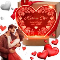 LAMPKA Z GRAWEREM PREZENT NA WALENTYNKI I DZIEŃ KOBIET DLA NIEJ NIEGO