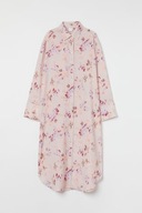 H & M szmizjerka maxi długa oversize babydoll sukienka boho midi kwiaty y2k
