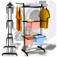 Suszarka balkonowa, na bieliznę, ogrodowa, wolnostojąca pionowa 74-124,5 cm