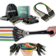 GUMY OPOROWE DO ĆWICZEŃ WORKOUT BANDS PRO ZESTAW DO 100 KG WYSOKA JAKOŚĆ