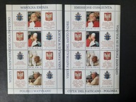 Blok 188 ** 2 Wydania Polskie i Watykan - Wizyty Jana Pawła II - 2004r