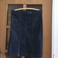 SPÓDNICA JEANS MAGI FIT (L-XL) GRANAT KIESZENIE