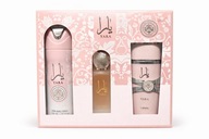 LATTAFA YARA COLLECTION PERFUMY 100ML + MGIEŁKA DO WŁOSÓW + DEZODORANT