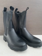 BOTKI KOZAKI CZARNE 43 27,5 CM NADWYMIAR