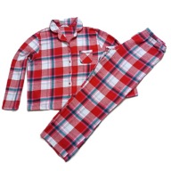 PIŻAMA FLANELA DŁUGI RĘKAW-DŁUGIE SPODNIE ROZ.40__TU