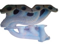 NAKRĘTKI KOLEKTOR WYDECHOWY DWURURKA FIAT 125P FSO polonez