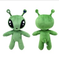 Zielony Pluszak Kawaii Obcy Urocza Miękka Wypchana Lalka Kreskówkowa Anime