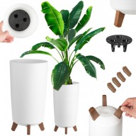 DONICZKA PLASTIKOWA WYSOKA DONICA OGRODOWA NA KWIATY KWIETNIK NA NÓŻKACH