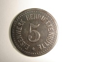 Primkenau - Przemków- Henriettenhutte - 5 fenigów