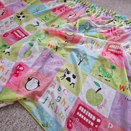 Tkanina woal z motywem dziecięcym, z ołowianką, wys 180 cm , 8x@