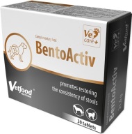 Vetfood BentoActiv na biegunkę dla psa kota 30 tabletek