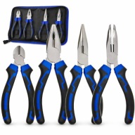 KOMBINERKI SZCZYPCE OBCINACZKI KLESZCZE NASTAWNE ZESTAW SZCZYPIEC FUTERAŁ