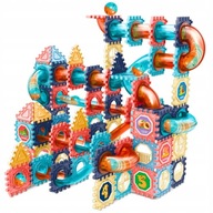 Klocki KONSTRUKCYJNE UKŁADANKA WAFLE TOR KULKI 168 oryginał