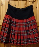 Krótka spódniczka w kratkę plisowana CGC Anglia S M L XL XXL