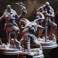 Undead Plague Carriers zestaw - DM Stash - figurka RPG DnD D&D- druk 3D 14K