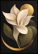 A2 PLAKAT OBRAZ DO SALONU SYPIALNI, PLAKAT MAGNOLIE MAGNOLIA ART DECO