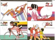 **84 USA 1665-68 - IGRZYSKA OLIMPIJSKIE 1984 - KARTY FDC MAX