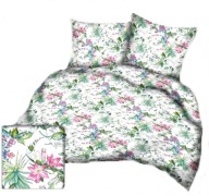 pościel z flaneli 200x220 +2x70x80 guzik F 83 Elizabeth biała