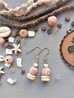 SURF różowo-kremowa lawa egzotyczne drewno kokosowe BlackberriesArts