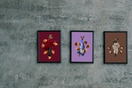 Plakat 21x30cm komplet 3 sztuki - Sarny z piekarni - Martina Zasańska