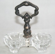 PODWÓJNY KABARET NA SÓL I PIEPRZ Z METALOWĄ RĄCZKĄ