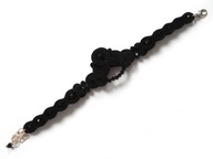 BRANSOLETKA SUTASZ BOHO czarna 100% hand made