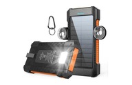 Solarny powerbank MetFut z przyssawkami z latarką 26800 mAh 2 porty USB