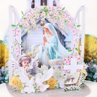 KARTKA OKOLICZNOŚCIOWA MAGICZNA KOMUNIA ŚW 3D