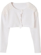 Nowe z metką białe śmietankowe bolerko Vertbaudet do Komunii 150 12 lat