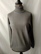 Golf dzianinowy szary - L