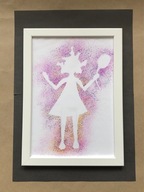 Plakat w ramce, ręczne wykonanie, 21x30 cm