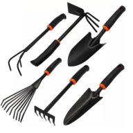 Zestaw Narzędzi Ogrodowych 7w1: Łopatka, Grabki, Kopaczka
