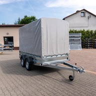 PRZYCZEPKA Samochodowa z Plandeką i Stelażem Zasław 300TD wzmocniona