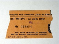 KKS Lech Poznań - PRL - bilet na mecz piłki nożnej 26