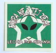 Stara wlepka pamiątkowa piłkarska: Lechia UFO ekipa nie z tej ziemi