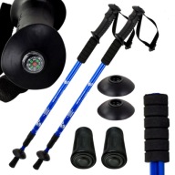 KIJKI TREKKINGOWE DO NORDIC WALKING SKŁADANE W GÓRY LEKKIE REGULOWANE