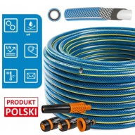 WĄŻ OGRODOWY ZRASZACZ ZE ZŁĄCZKAMI GUMOWY 1/2" 30M 4 WARSTWY