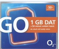 O2 Czeska Karta SIM BEZ REJESTRACJI 50Kč 1GB UE