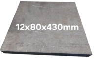 Blacha stalowa płaskownik formatka z blachy 12mm 80x430mm