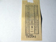 PKS Świnoujście 1968 rok - PRL - bilet 116