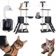 DRAPAK DLA DUŻEGO KOTA WIEŻA LEGOWISKO DOMEK 5 POZIOMÓW