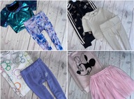 r.122-128 MEGA PAKA 54szt ZESTAW UBRANEK dla córci dziewczynki PEREŁKI