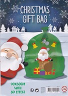 -ŚWIĄTECZNY DUZY WOREK NA PREZENTY MIKOŁAJA