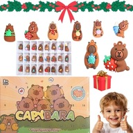 KAPIBARA KALENDARZ ADWENTOWY ZABAWKI FIGURKI BRELOCZKI PREZENT 24 SZT