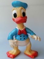 FIGURKA KOLEKCJONERSKA GUMOWA KACZOR DONALD WALT DISNEY LATA 50-60.
