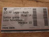 Legia Warszawa - Ruch Chorzów , 2009 rok , Puchar Polski