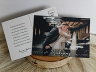 Podziękowanie dla gości weselnych | Pocztówka weselna 10szt.